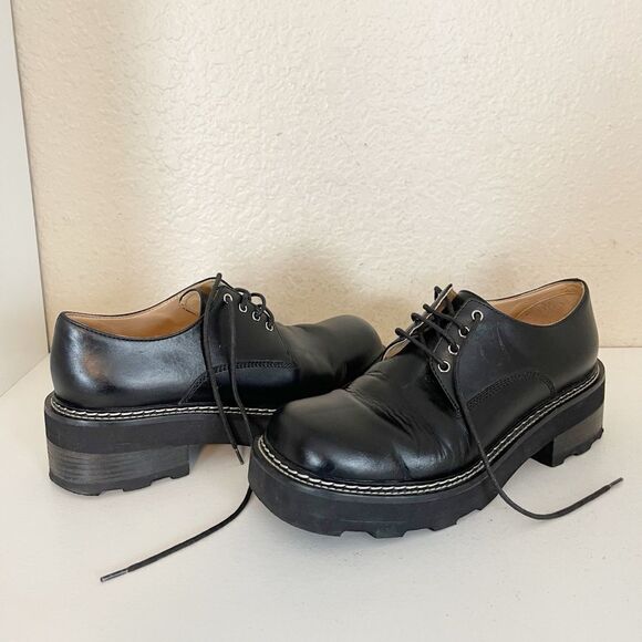 Gabriela Hearst Tera Brogue, size 37/7 black leather - Picture 5 of 15